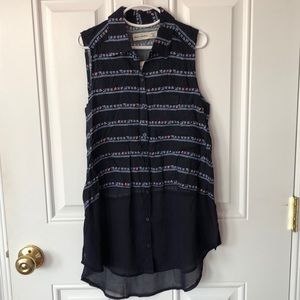 Abercrombie kids sleeve less blouse